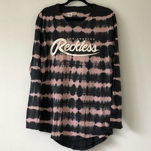 Young & Reckless Tie Dye Long Sleeve Shirt
